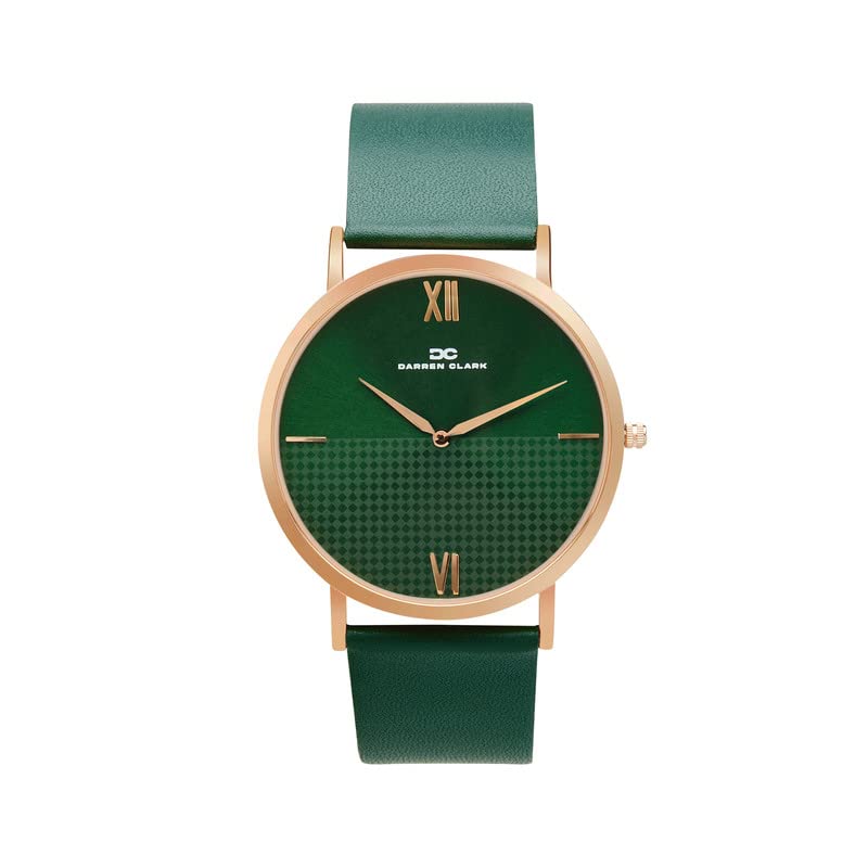 Darren Clark Green Dial Japness Quartz Leather Straps Classic Analog Watch for Men 1005L-L0314 (B0C33PH2GD) Amazon Price History, Amazon Price Tracker