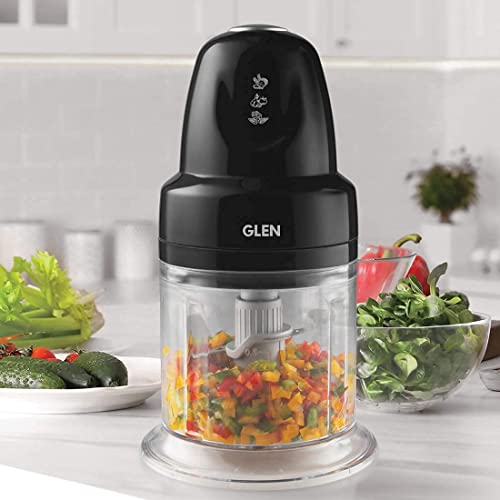 Glen Mini Electric Vegetable Chopper Turbo 500 ml with 2 Blades 200