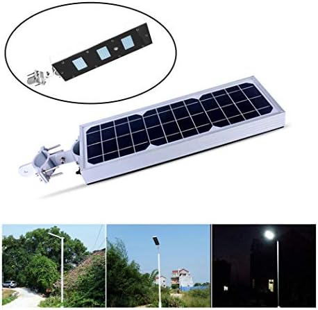 15W Solar Street Light, Solar Powered Outdoor Weatherproof Security Wireless Light Commercial Dusk-to-Dawn Lighting with Motion Sensor, for Home Garden Lawn Road Hallway Stadium Patio Courtyard Deck