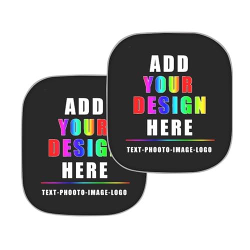 Image of Customized Sunshade Visor Foldable 2-Piece Car Windshield Sunshades Auto Sun Visor Heat Protection Removable Automotive Accessories Fit Car Front Window for Trucks SUV Van