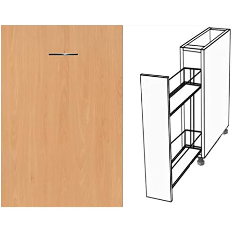 Premium-Ambiente ASTUVWEP022 Unterschrank Apothekerschrank Cargo Vollauszug Softclosing FE Cover