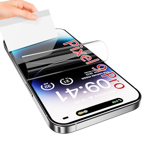3 Pack for Google Pixel 9 Pro Privacy Films Screen Protectors, Fingerprint Unlock, Anti Scratch, Bubble Free, Ultra Thin, Easy Installation for Pixel 9 Pro