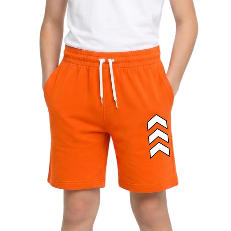 Nusyl Cotton Blend Shorts for Boys | Arrows Printed | Comfortable Casual Shorts | Soft Breathable Fabric with Elastic Wa