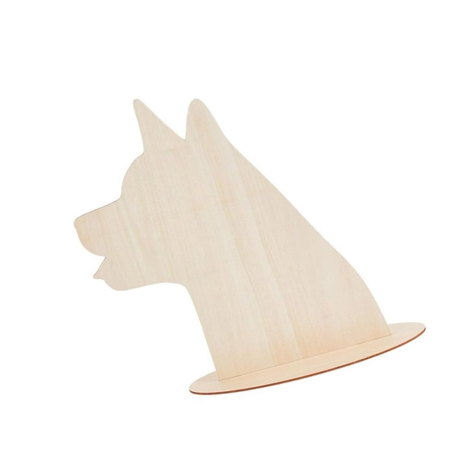 YWLUUOO Dog Outline Wooden Stand Holder Pet Accessories Display Fairs Trade Shows Photography Props Bandanas Display Holder Rack