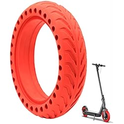 Ok Patines HORO.ES - Rueda Maciza Neumático V1 reemplazo llanta 8,5´´ pulgadas patinete eléctrico perforada de colores | Compatible con Xiaomi Scooter M365 / 1S / Essential/Pro / PRO2 (1PC Rojo)