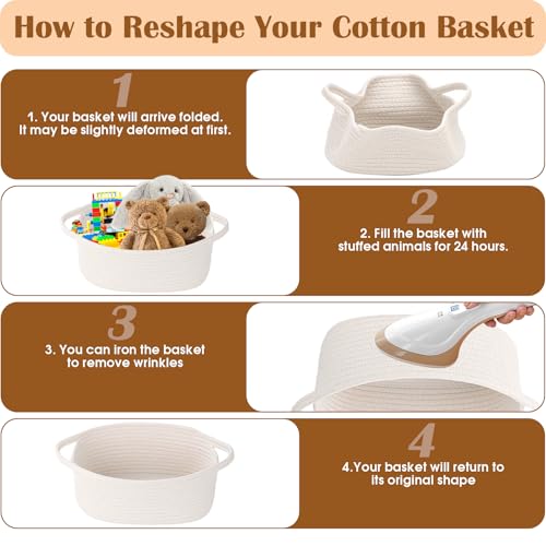 IIRC Präsentkorb Leer 2er Set, Geschenk Korb Flechten mit Zugschleifen & Transparent Geschenkfolie, Korb für Geschenke für Babyparty, Geburtstag, Ostern, Erntedank, Weihnachten