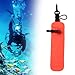 kowaku Dive Surface Marker Buoy Signal Tube Sausage High Visibility Portable Inflatable Diving Buoy SMB for Underwater Activities, Orange