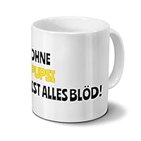Persönliche Tasse „Pupsi“ – Weiß, 200 Ml, Spülmaschinenfest, Mit Thermotransfer-Druck
