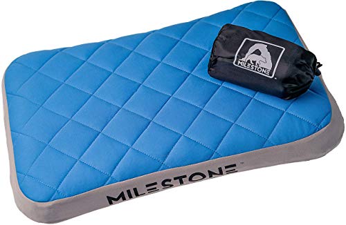 MILESTONE Outdoors Inflatable Pillow | Soft Washable Cover