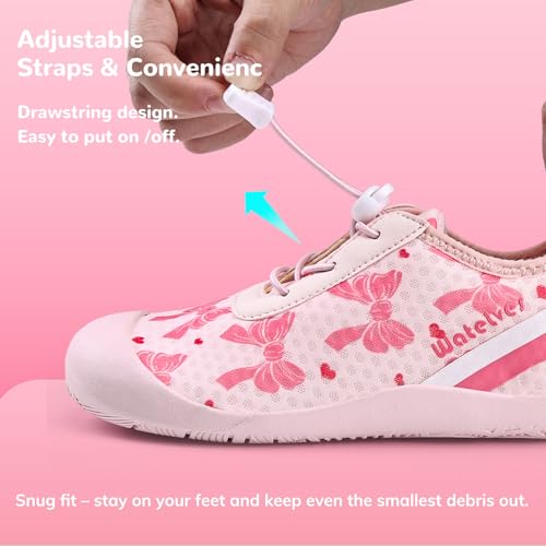 Image of WateLves Wide Toddler Water Shoes Kids Barefoot Athletic Sneakers Girls Boys Quick Dry Aqua Socks for Beach Hiking Swim Kayak Sport Accessories, Camping Essentials