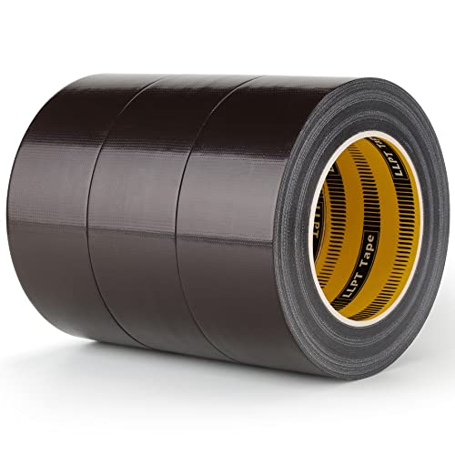 LLPT Duct Tape Industrial Grade 3 Pack 2" x 35 Yards Each Roll, Dark Brown