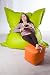 Natalia Spzoo® bean bag, puff, cubo, reposapiés para sentarse o jugar, ultraligero...