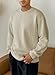 Dokotoo Men Mens Fashion Sweatshirts Fall Winter Clothes Long Sleeve Lightweight Thin Shirt Geometric Texture Dressy Crewneck Pullover Sweaters Khaki X-Large