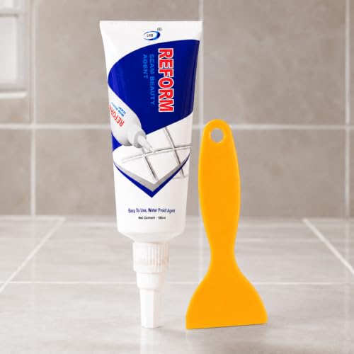 Image of UNIDSC Tiles Gap Filler 180g with Applicator | Grout Repair Paste for Floor & Wall | Crack Resistant, Waterproof & Long Lasting | Easy Apply Nozzle | For Bathroom, Kitchen & Floor Tile Joints (180g)