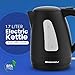 Elite Gourmet EKT8690 1.7L Electric Tea Kettle 1500W Hot Water Heater Boiler BPA-Free, Fast Boil, Water Level Window and Auto Shut-Off, Black