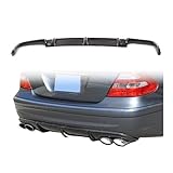 Rear Bumper Diffuser Lip Compatible for Mercedes Benz E Class W211 E55 AMG Sedan 2002 2003 2004 2005 2006 Spoiler(FRP Matte Black)