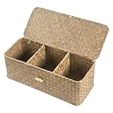 Matériau : fabriqué en jonc de mer 100 % naturel, ce panier en jonc de mer est un panier de rangement naturel durable. Le panier en rotin robuste avec cadre en métal garantit une stabilité durable.