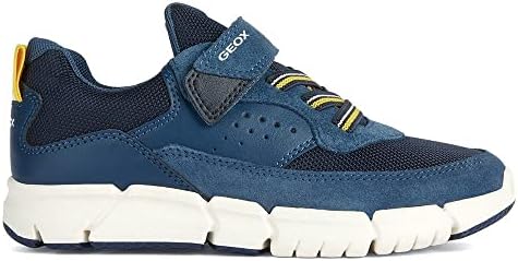 Geox Jongen J Rooner Boy D Sneakers, Blauw, 34 EU