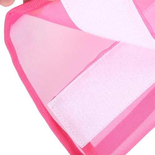 ZJchao Horse Fly Boots, Fly Boots for Horses Breathable Horse Leg Protector Wraps Universal Size Leggings Fine Mesh Riding for Hoof Stress Leg (Pink) — view 7