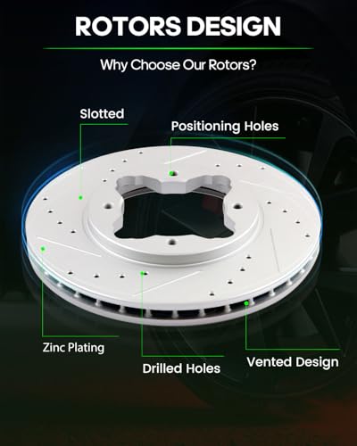 Image of SCITOO Front Disc Brake Rotors Kits Brakes Kit:3287