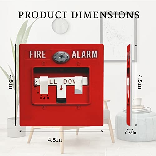 Fire Alarm Cool Wall Plate Cover 2-Gang Toggle Redretro Decorative Light Switch Cover Vintage Outlet Cover For Teens Room Fun Novelty Gift Kitchen Accessories Decor Bedroom #TOP1