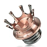  Tapa del tanque de combustible de la motocicleta para Sportster XL 1200 883 48 Dyna Touring Road King Softail Freewheeler FLRT FLST(Bronce)