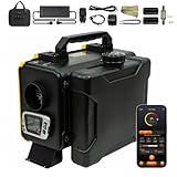 Sunster HTB1 8kW Diesel Standheizung, 220-240V AC & 12V DC, 0,12–0,36 l/h Tragbare Dieselheizung mit APP & Adapter, Adaptiver Plateau-Modus 5500m max,Leiser Betrieb für LKW, Transporter, Wohnmobil