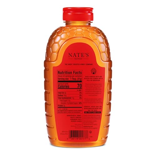 Image of Nate's Hot Honey - 32 oz Squeeze Bottle (Pack of 12)