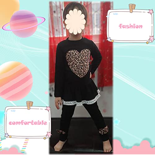 Image of RETSUGO Little Girls 2 Piece Clothing Sets Toddler Unicorn Sweatshirts and Leggings Cotton Fall Winter Casual Outfits 3-8T