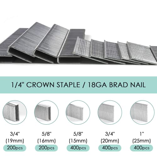 NEU MASTER Cordless Nail Gun NTC0023-18 and 2000pcs Brad Nails (15/20/25mm) & 600pcs Staple (16/19mm) - Image 6