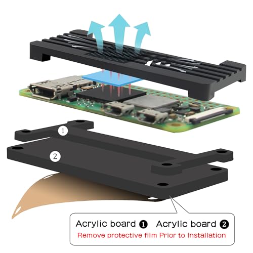 Concentrador OTG de 4 puertos y kit de refrigeración para Raspberry Pi Zero con adaptadores 4