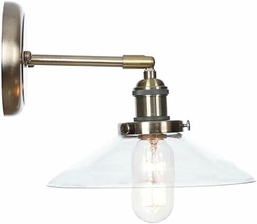 Miniatura 6 de Wall Lamp Wall Lamps Glass Loft Wall Lamp Lights Retro Industrial Wall Lighting Fixtures Edison Lantern Compatible Bedroom Living Room LED Lamparas