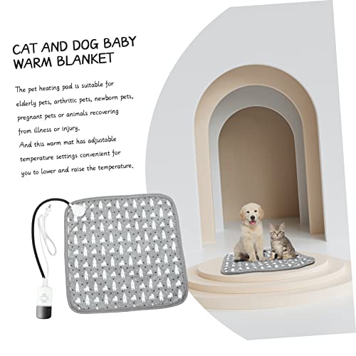Balacoo 2 Peças De Aquecimento Elétrico Para Cães De Inverno Aquecidos Para Cães Almofada De Tempera