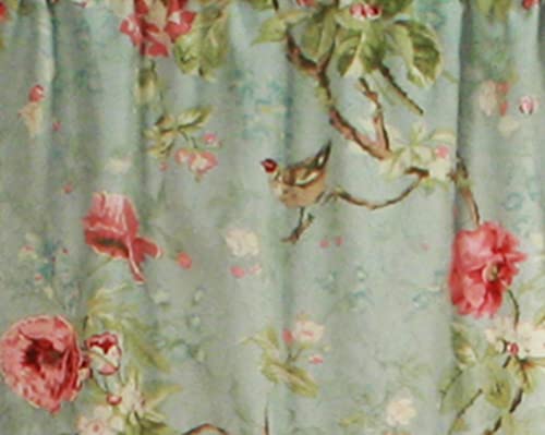Ellis Curtain Balmoral Floral 48" X 84" Tailored Curtain Panel, Sage #TOP2
