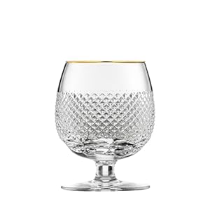 ARNSTADT KRISTALL Cognac Glas Oxford Gold