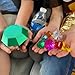 LLCraft Chaos Emeralds and Master Emerald 3D Printed Playset - Includes 5 Rings, 7 Small Emeralds, and 1 Large Master Emerald for Imaginative Play and Adventures