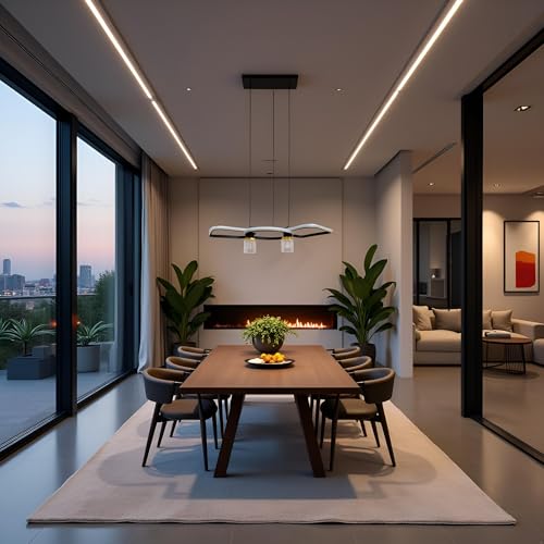 Image of Hanging Lights for Dining Table, Hanging Lights for Living Room, Pendant Lights for Ceiling, Office Home Decoration (Chandelier /Jhoomer /Jhumar) (Pack of 1) (Dining Table)