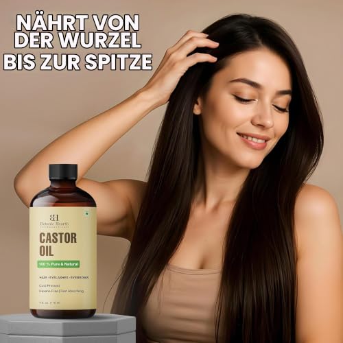 Botanic Hearth Rizinusöl 100% Rein kaltgepresst 118 ml – Ansicht 6