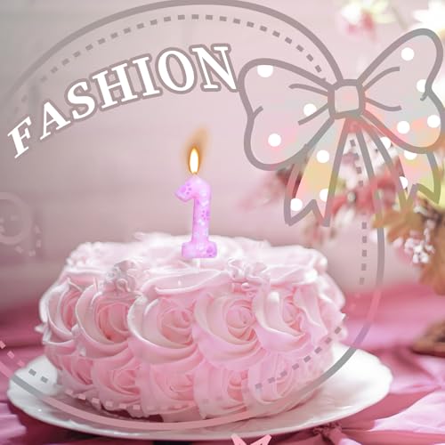 Cxryrzhe 3rd Birthday Candle Number 3 Cake Decoration Pink Dog Paw Print Themed Cake Topper Decorations for Kids Boy Girl Party Decor Supplies - Thumbnail 7