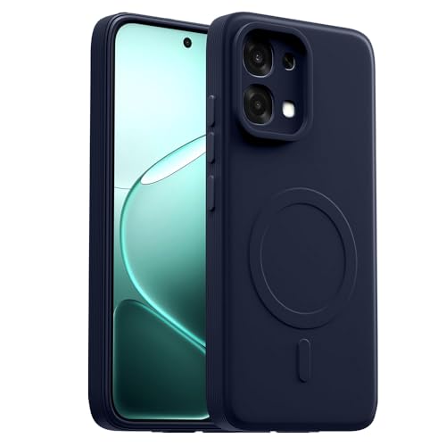 Image of Back Cover for Oppo F31 5G | MagFit Ring Design (Non-Magnetic) | Shockproof Protection | Anti-Slip Grip | Raised Camera Edges | Slim Protective Case for Oppo F31 5G / A6 Pro 5G /4G (Steel Blue)
