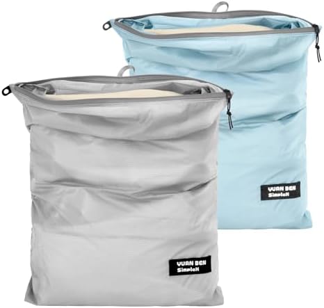 Amazon.com: Veki 2 Pcs Extra Large Travel Laundry Bags, Waterproof ...