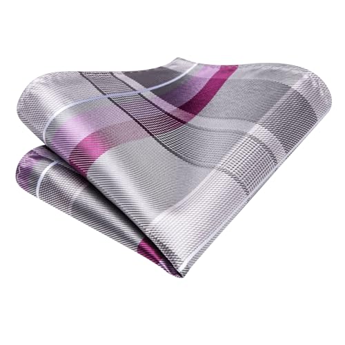 Image of Hi-Tie Men 63inches Tie Set Extra Long Necktie Paisley Tie Pocket Suqare Cufflinks Big and Tall Men Tie
