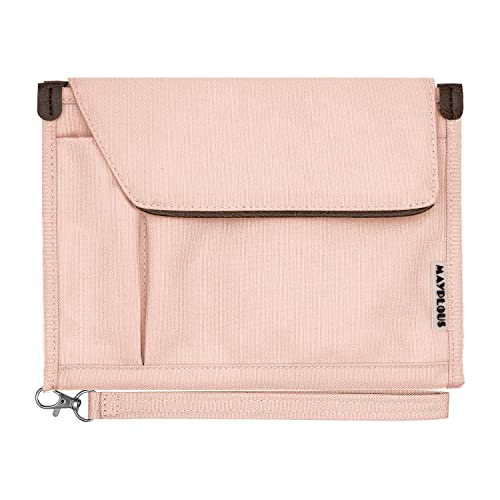 A5 Conference Folder Business Organiser Bag Notepad Carrying Case Document Case A5 Portfolio Organiser Portfolio Binder With Zip (Sweet Pink) #TOP28
