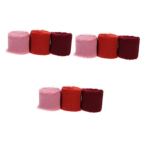 Rubans mousseline rouge brique STOBOK pour réussir vos nœuds de bouquets et décors de fête