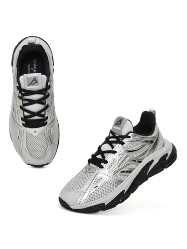 Image of Impakto Men's Sneaker | Lightweight & Breathable Mesh Casual Shoes | Non-Slip Rubber Outsole for Frim Grip | Padded Insole for Comfort | Walking, Gym & Training Trainers