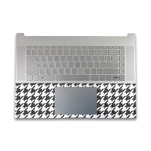 Image of Carbon Fiber Gaming Skin Compatible with HP Envy x360 16 inch (2023) - Houndstooth - Premium 3M Vinyl Protective Wrap Decal Cover - Easy to Apply | Crafted in The USA by MightySkins