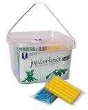 Feuchtmann JUNiORKNET Edu Bucket | Knetset 14 x 100g weiche Kinderknete | vegane glutenfreie...