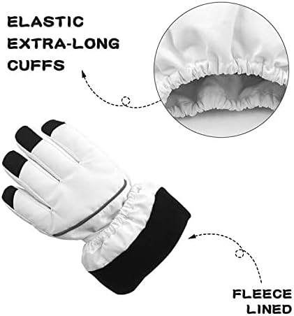 BAVST Kids Winter Glove Boys Girls Snow Ski Waterproof Gloves for Teens Fleece Lining Warm Mittens Outdoor - Image 6