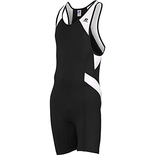 Russell Athletic Men's Wrestling Sprinter Singlet Suit Medium Black And White. #TOP29