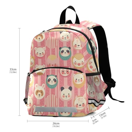 Peach Cute Cartoon Animals kids mini backpack girls safety books bag for childrens mochilas escolares para ni?as3